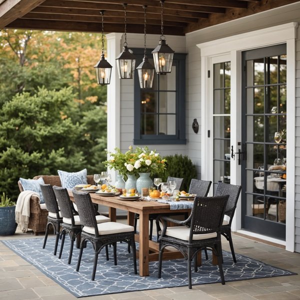 ¿Cómo diseñar un área de comedor al aire libre que sea acogedora durante todo el año?